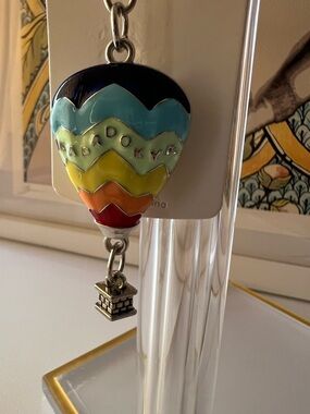 NEW Hot Air Balloon Bag Charm Keychain